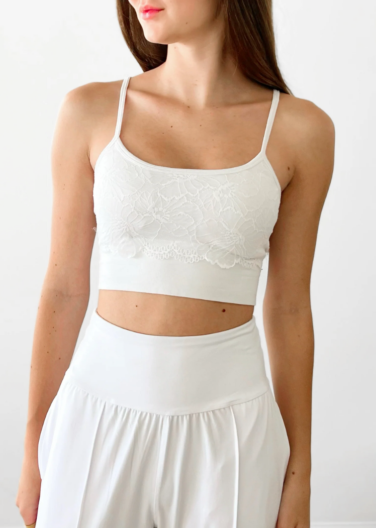 Spaghetti Strap Bra w/Lace Overlay – MY ELIETIAN