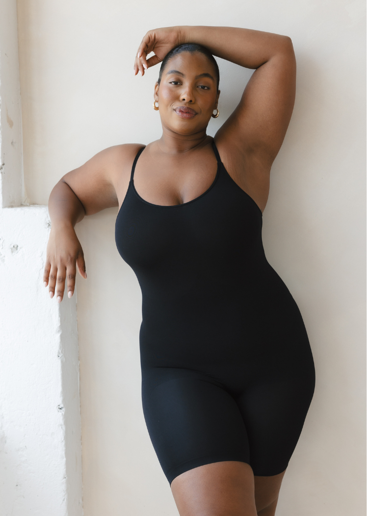 Mid-Thigh Sculpting Shapewear — Regular 0-12 / Black