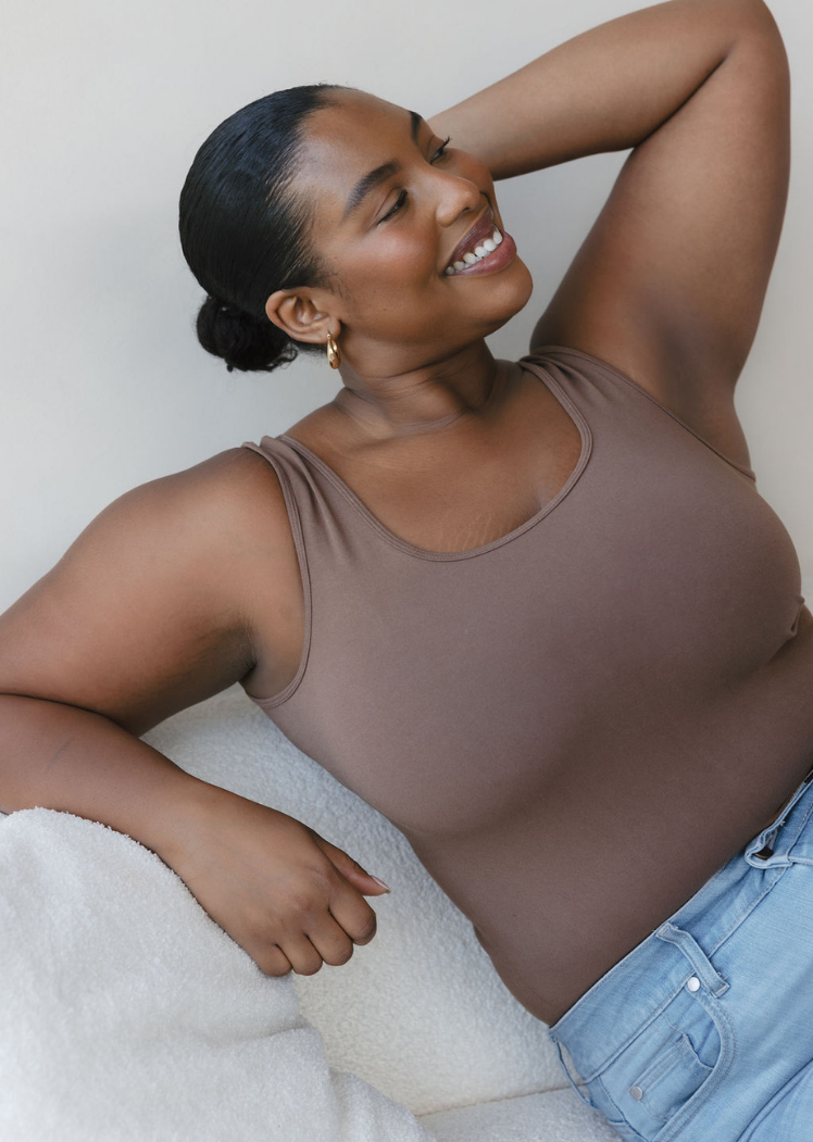Reversible Tank - Curvy Fit — Toffee