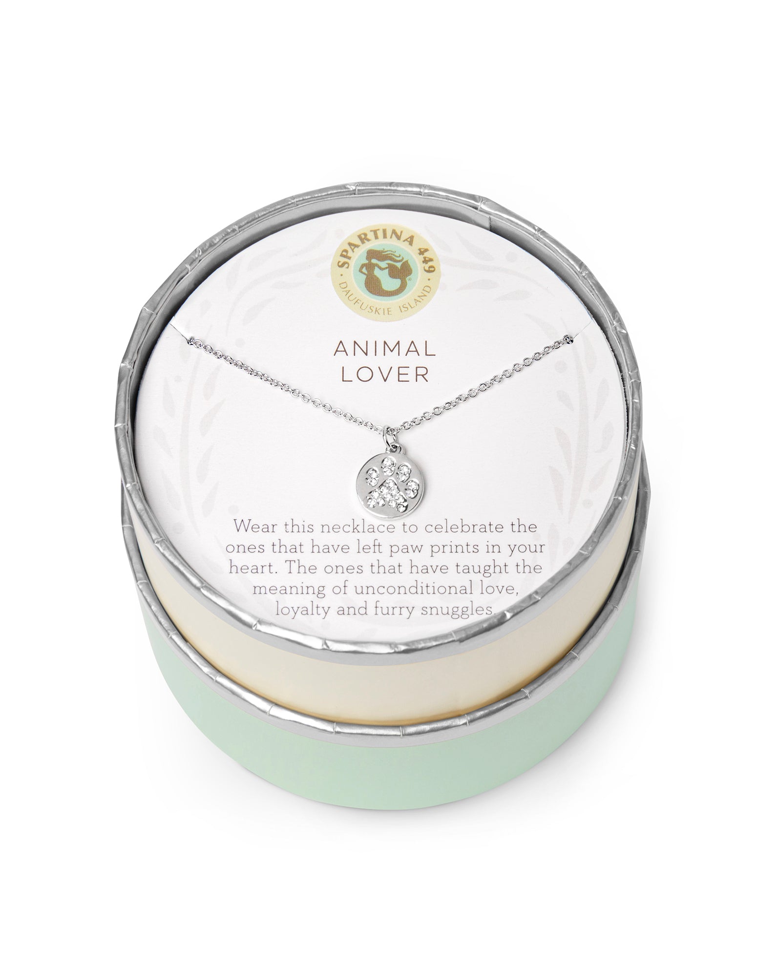 Sea La Vie Necklace Animal Lover/Paw — Silver