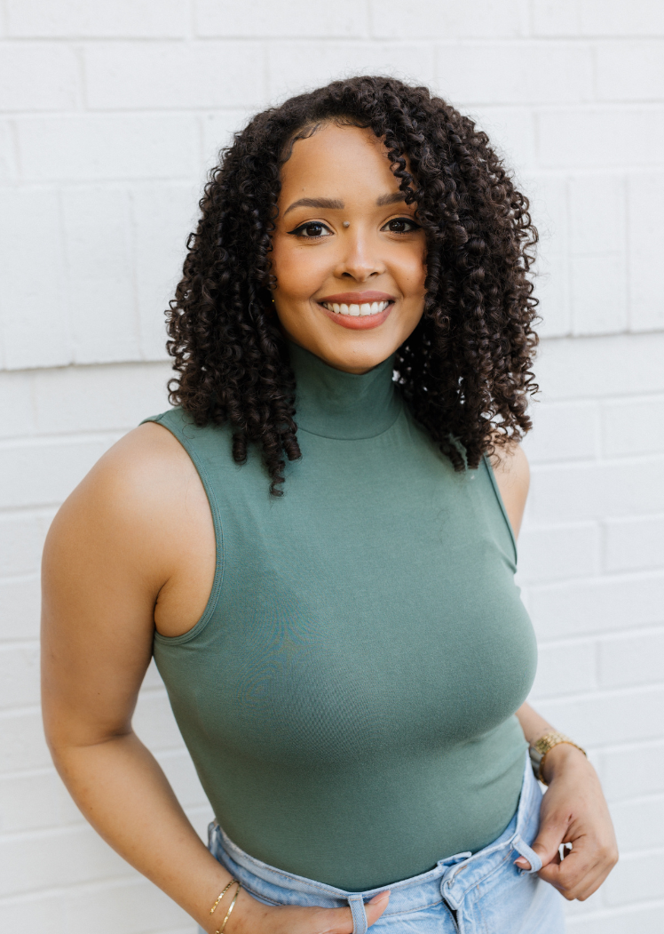 Sleeveless Mock Neck Top — Smoke Green / Regular