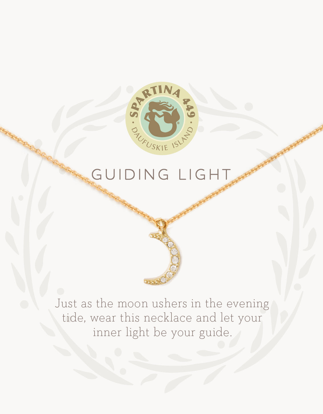Sea La Vie Necklace Guiding Light/Crescent — Gold
