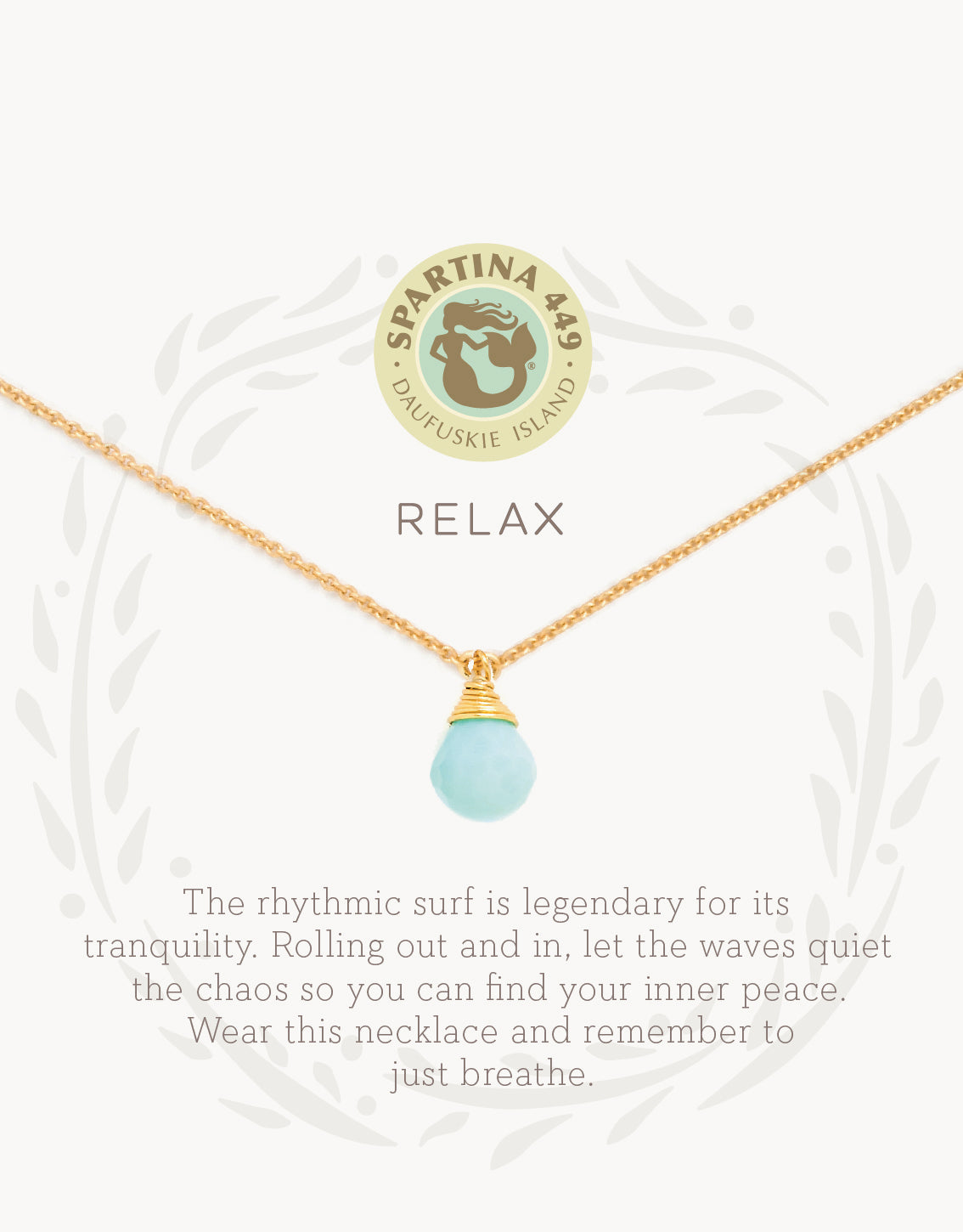 Sea La Vie Necklace Relax/Water Drop — Gold