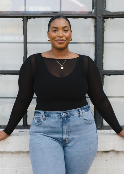 Sheer Long Sleeve Top