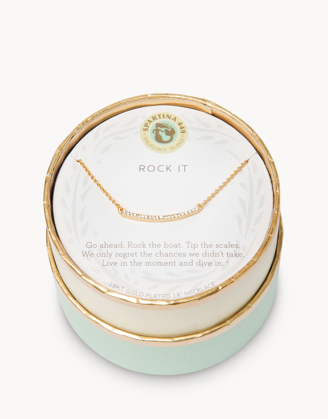 Sea La Vie Necklace Rock It/Arc — Gold