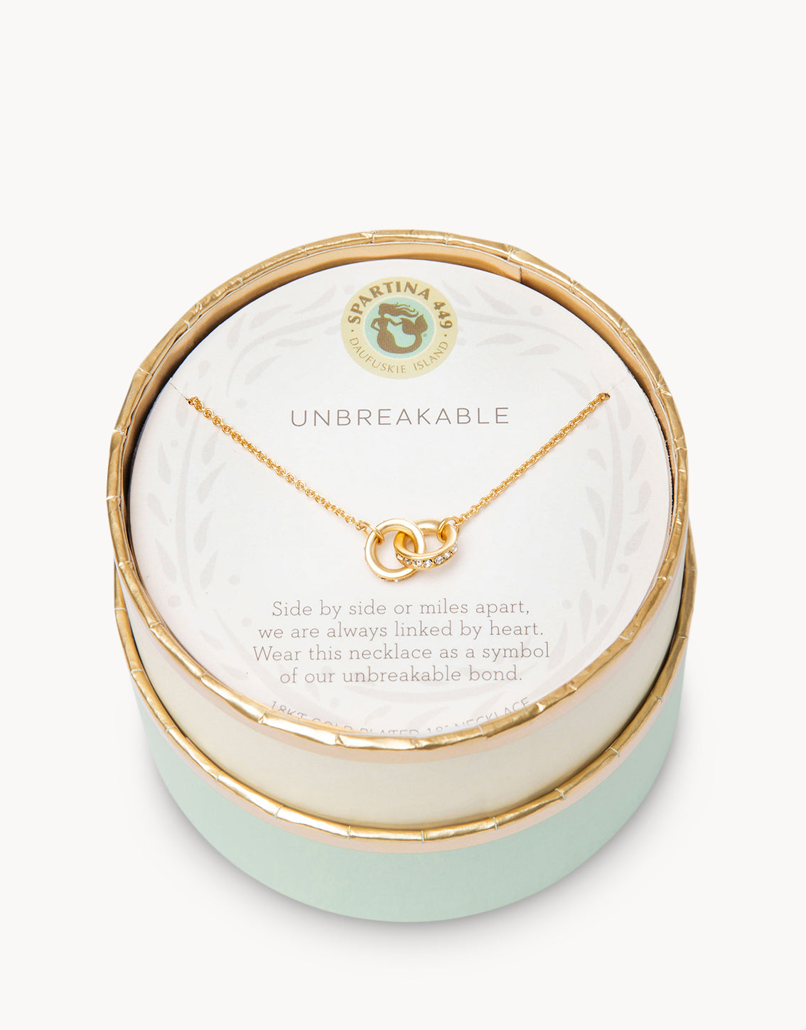 Sea La Vie Necklace Unbreakable/Double Rings — Gold