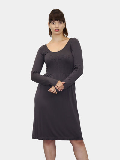Long Sleeve Knee Length Dress