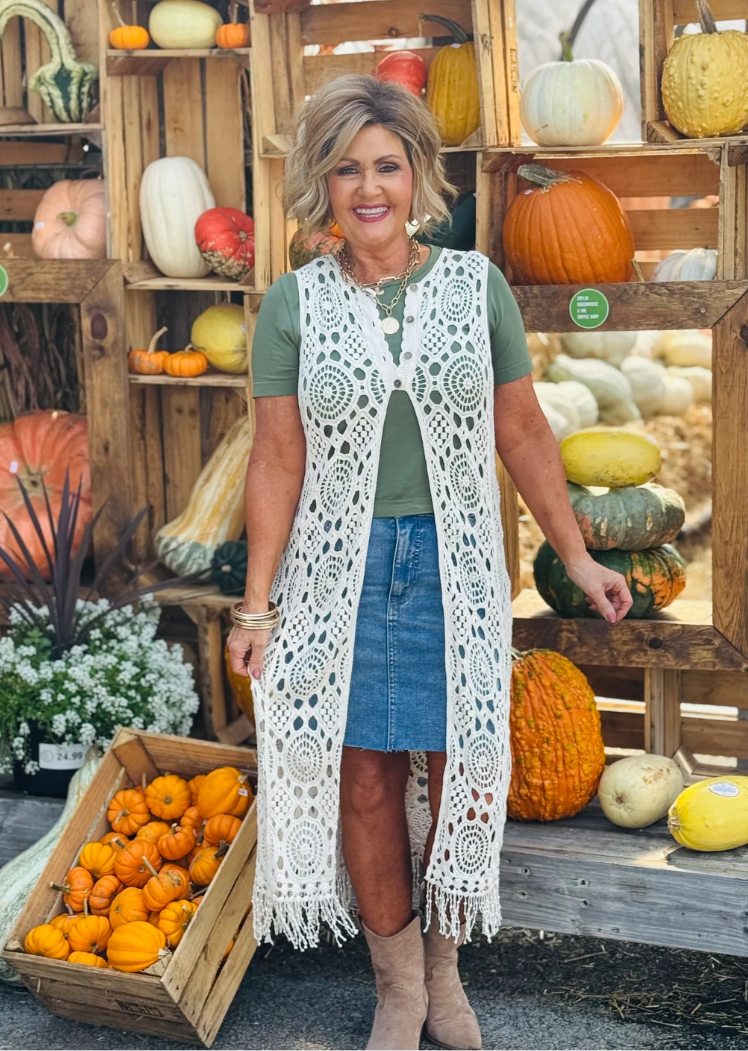 Short Sleeve Waist Length Top — Army Green / Regular 0-12