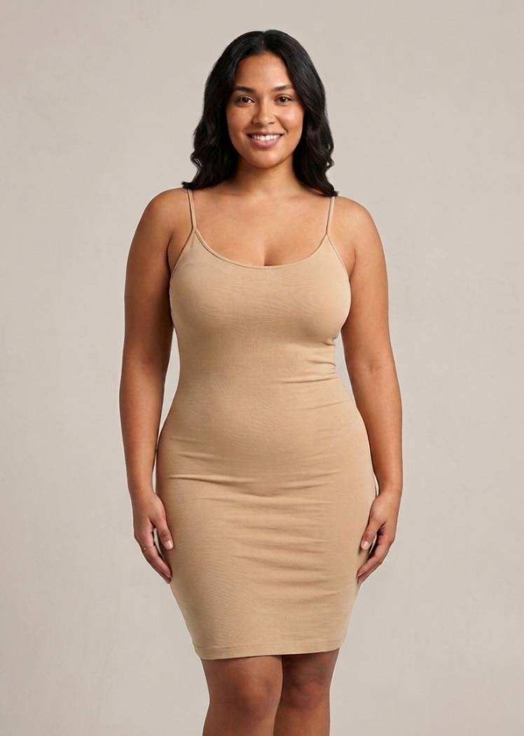 Basic Cami Dress — Tan / Regular 0-18