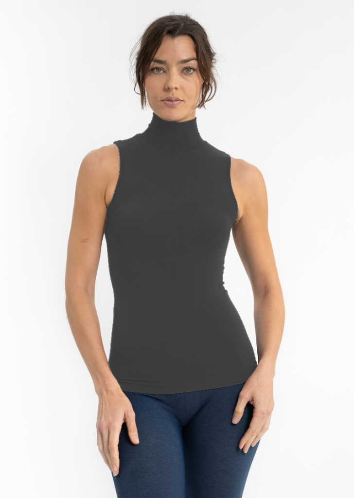 Sleeveless Mock Neck Top MY ELIETIAN