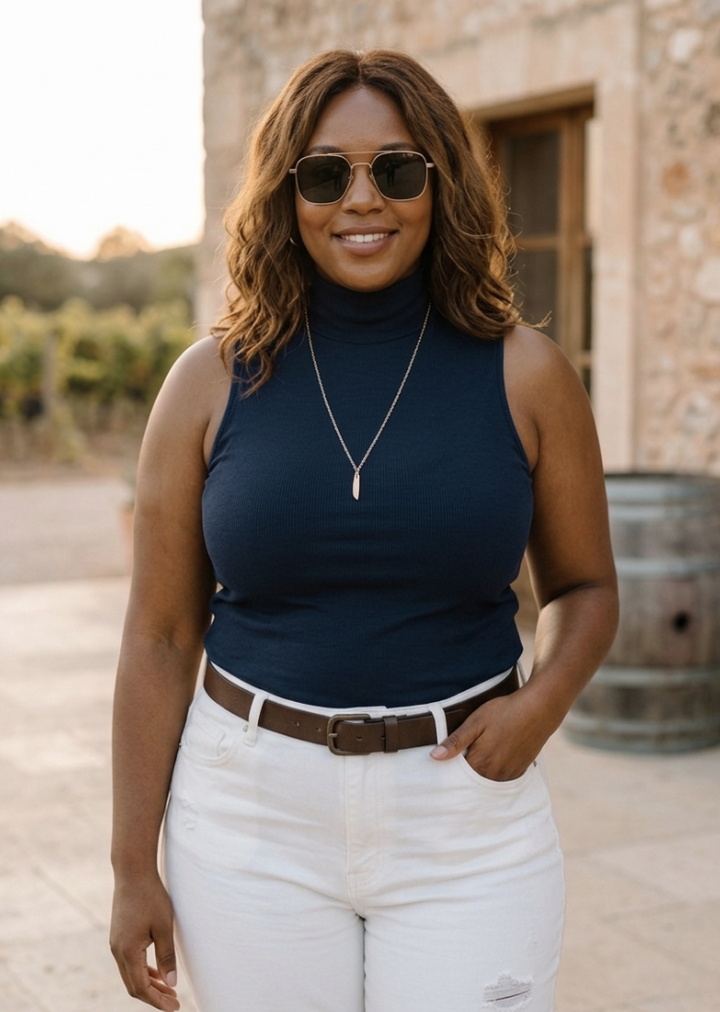 Sleeveless Mock Neck Top – MY ELIETIAN
