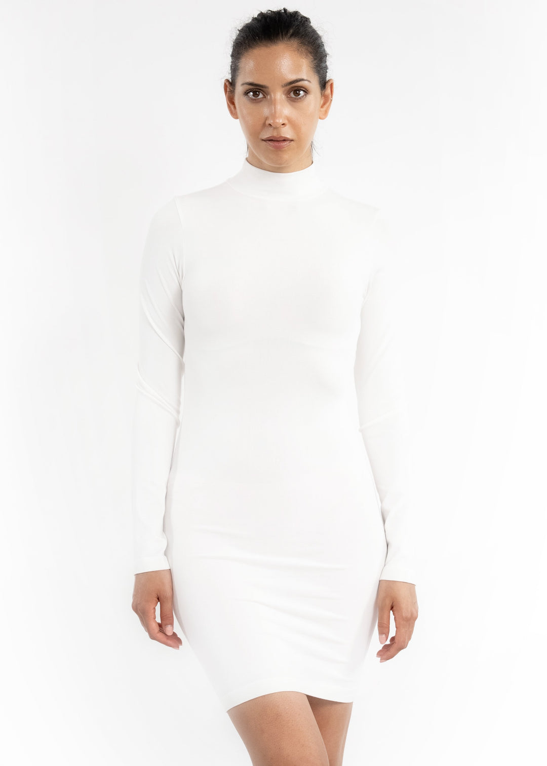 Turtleneck Solid Long Sleeve Dress MY ELIETIAN Turtleneck Solid Long Sleeve Dress MY ELIETIAN