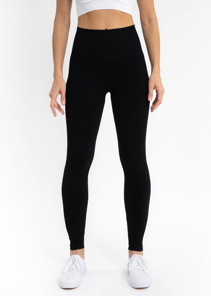 Ribbed High Waisted Leggings – MY ELIETIAN - Main Image