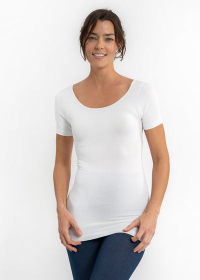 Short-Sleeve Reversible T-shirt Top