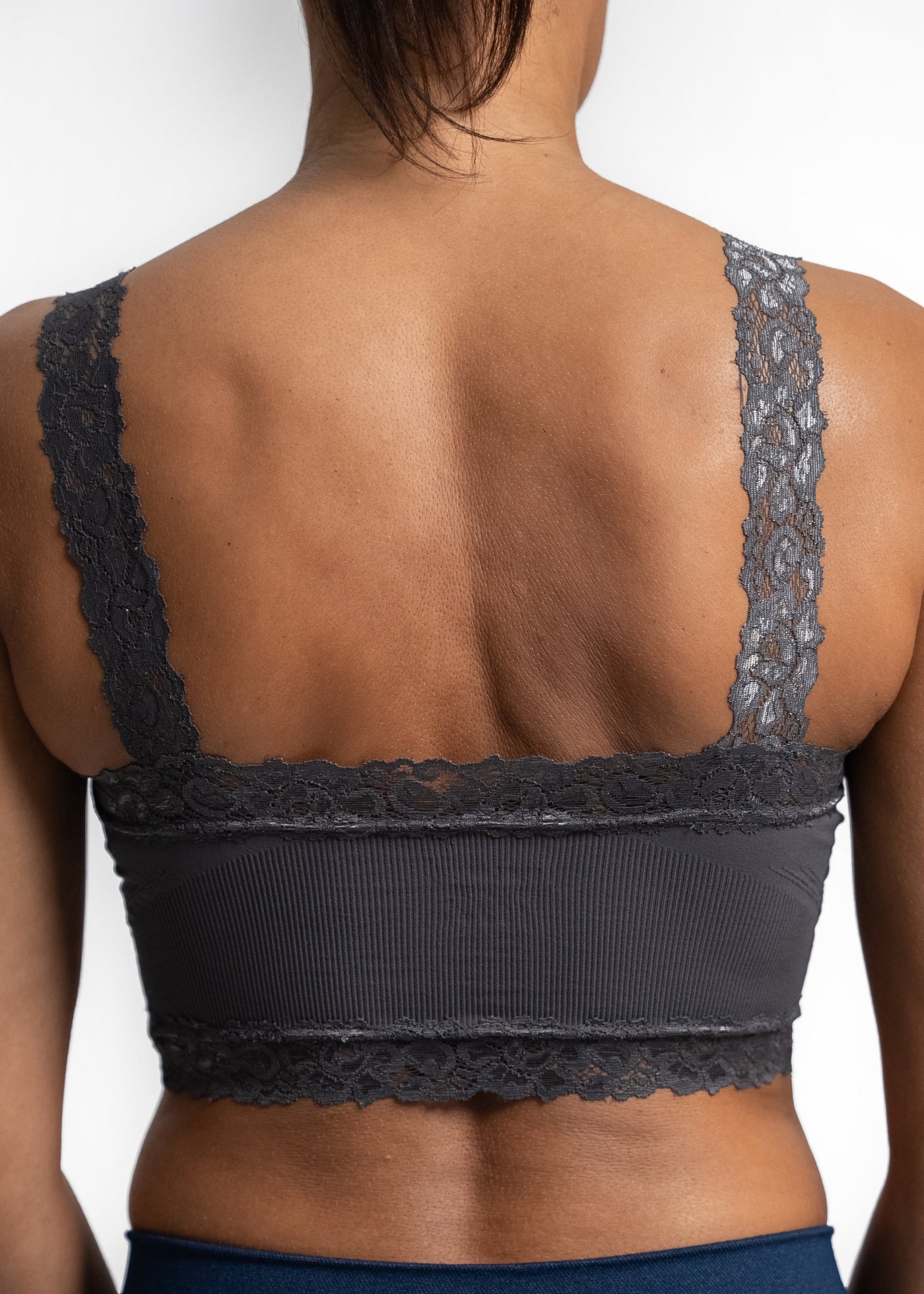 Elietian Lace Ruched Seamless Bra - New Moon Boutique
