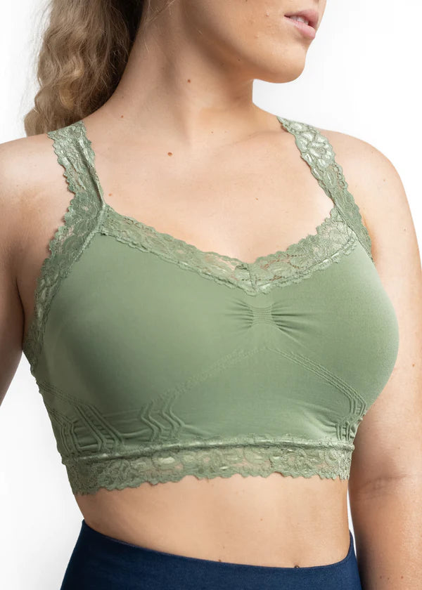 Lace T-Shirt Bra - Ether Green