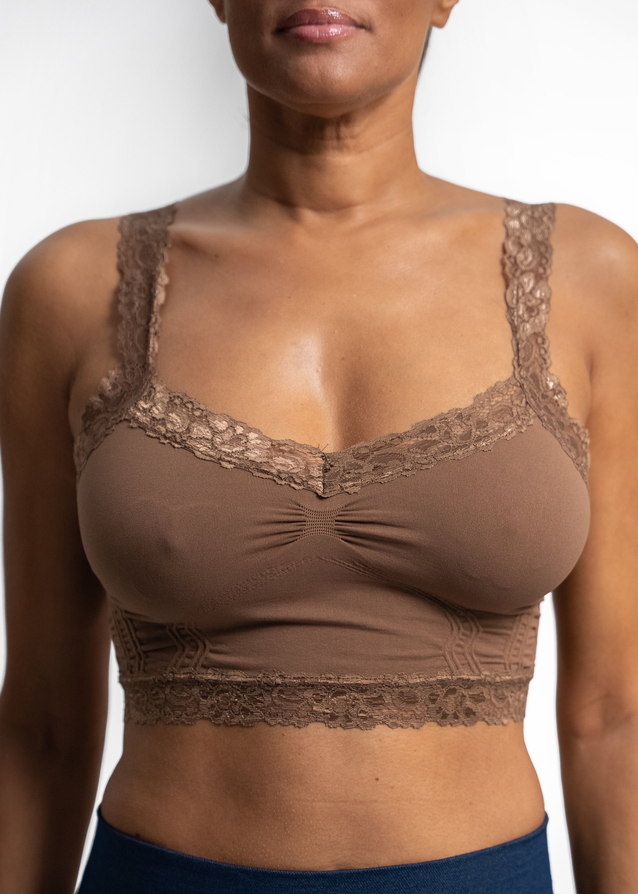 Lace Bralette — Toffee / Regular