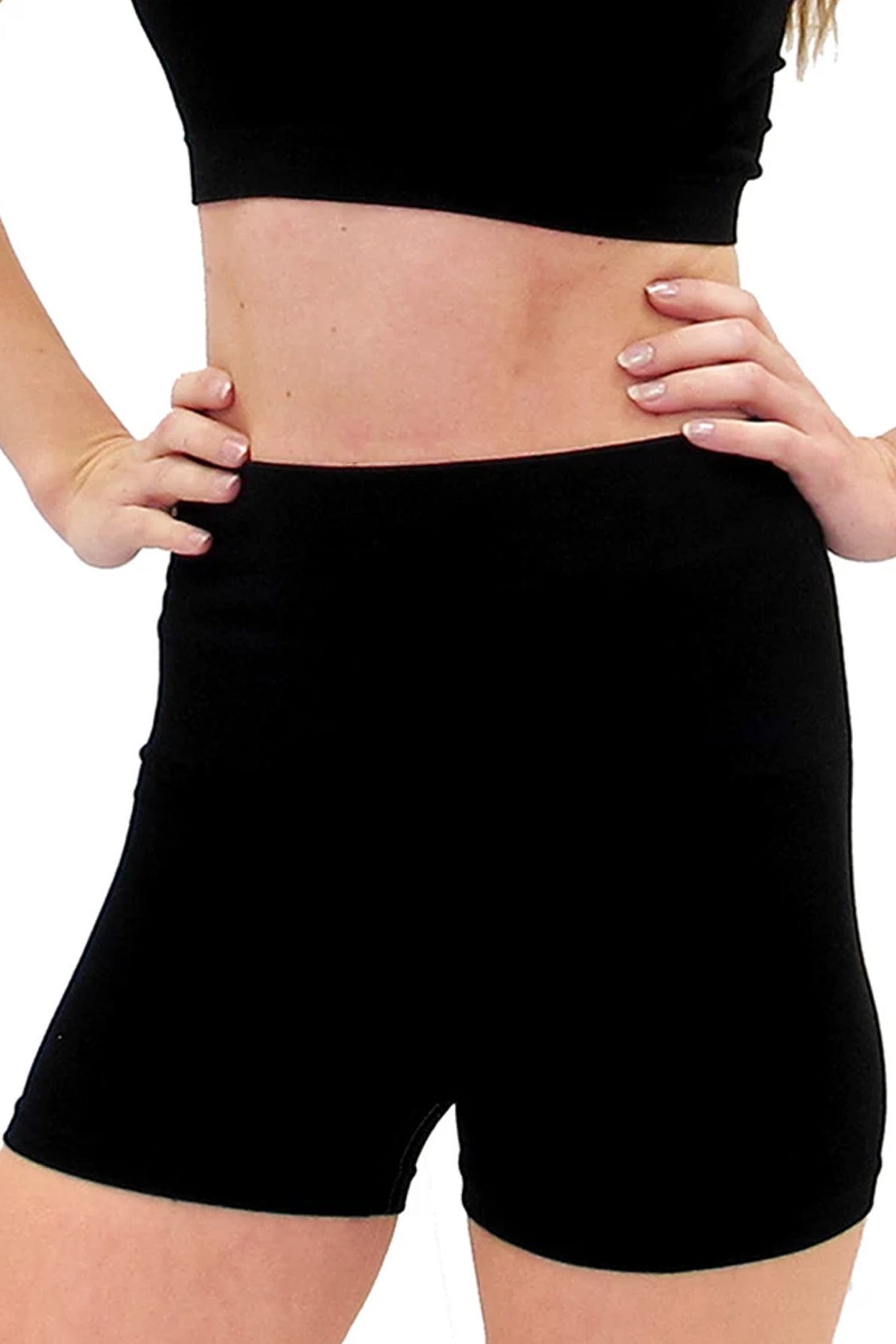 High-Waist Boyshorts — Black / Regular 0-10